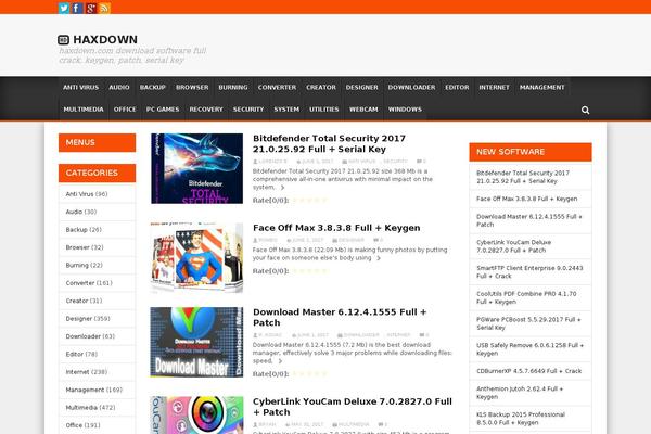Bloggingpro theme site design template sample