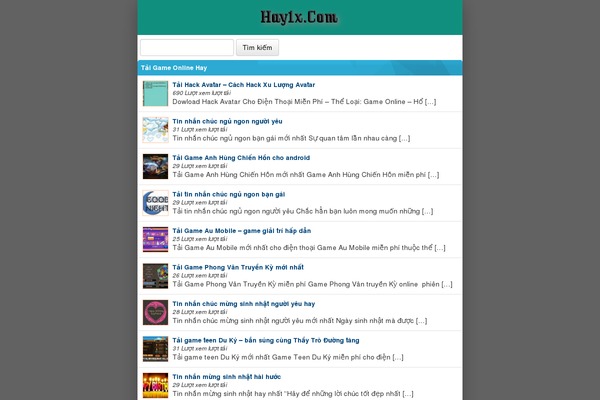 Vngameandroid theme site design template sample