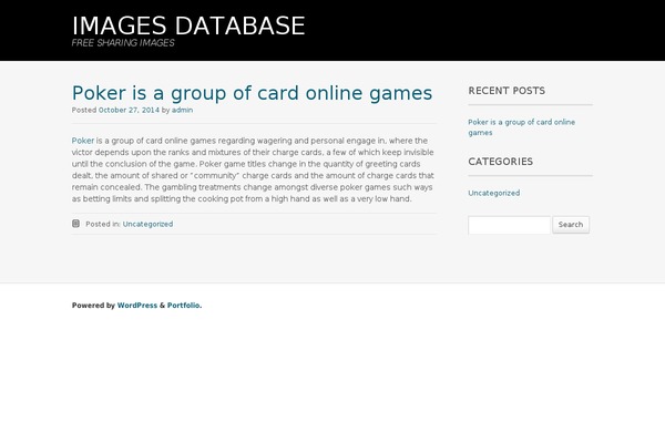 Portfolio Press theme site design template sample