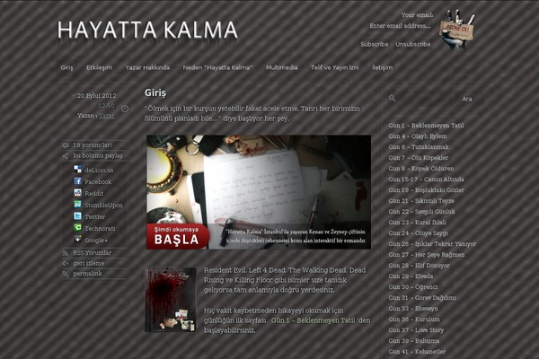 hayattakalma.net site used Grey Opaque