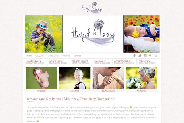 Prophoto4 theme site design template sample