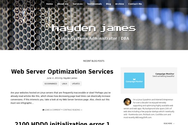 The One Pager theme site design template sample