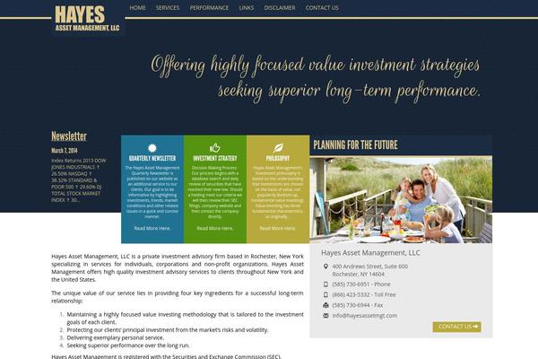 hayesassetmgt.com site used Hayes