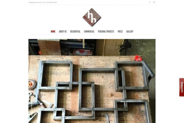 Purity theme site design template sample
