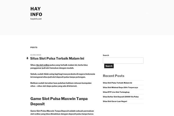 Twenty Seventeen theme site design template sample