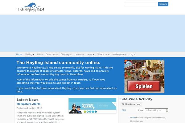 Site using BuddyPress Sitewide Activity Widget plugin
