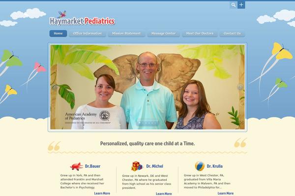 Happy Kids theme site design template sample