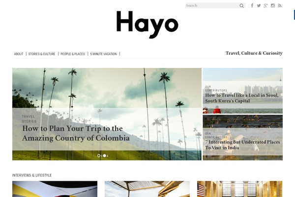 Vigor theme site design template sample