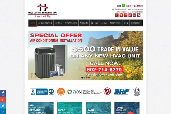 hayscoolingandheating.com site used Quickess