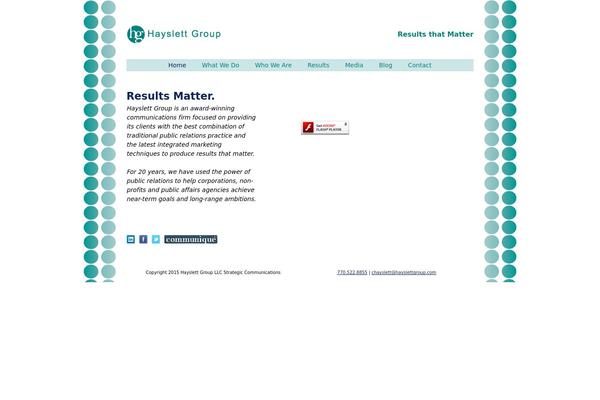 Hg theme site design template sample