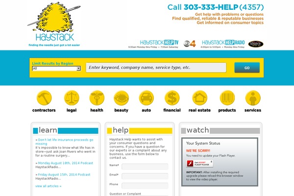 Listings theme site design template sample