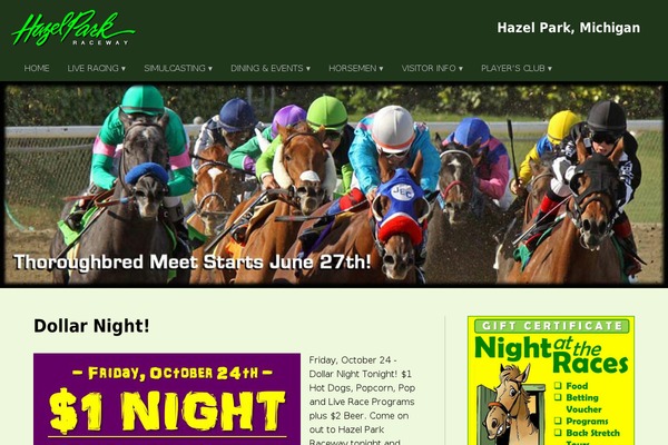 hazelparkraceway.com site used Hz