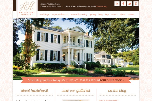 Hazel theme site design template sample