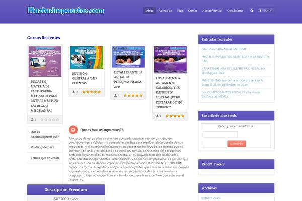 Academy theme site design template sample