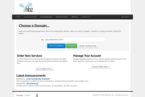 hb2web.net site used Hounddogs