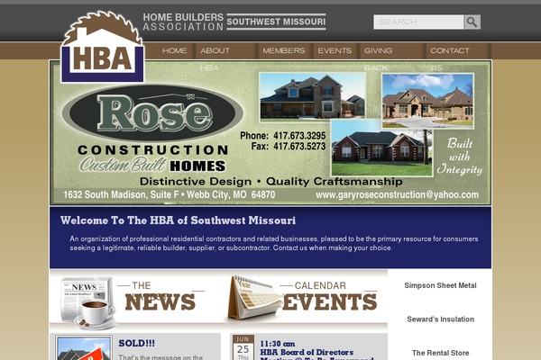 Hba theme site design template sample
