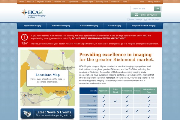 hcavaopimaging.com site used Hca