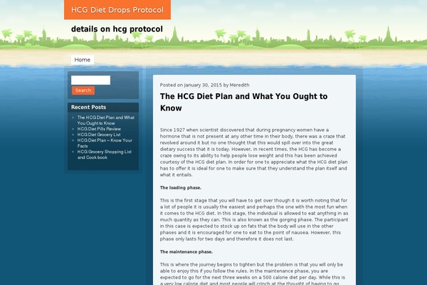 Beach theme site design template sample