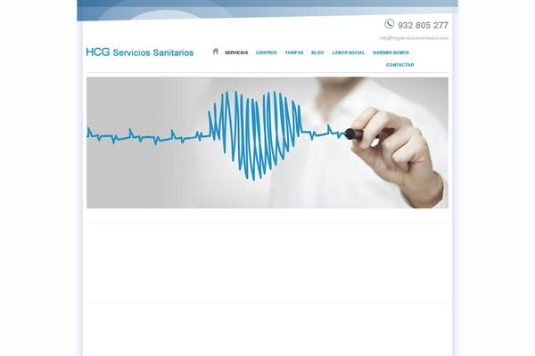 Hcg theme site design template sample