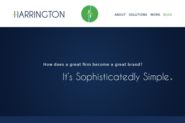 Harrington theme site design template sample