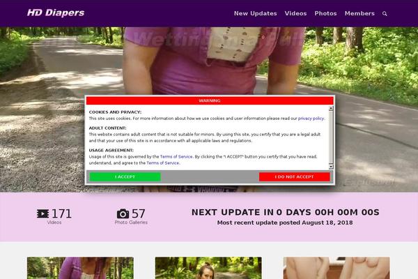 Site using Age-gate plugin