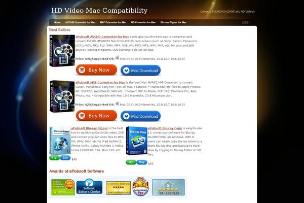 Glowing Amber theme site design template sample