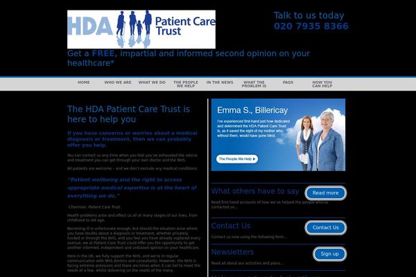 hdapatientcaretrust.com site used Hda