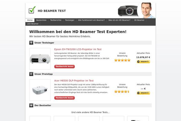hdbeamertest.com site used Dertester