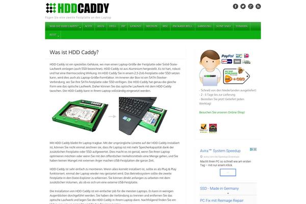 The Box theme site design template sample