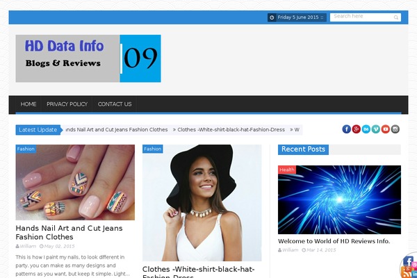 SaladMag theme site design template sample