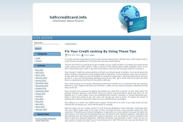 hdfccreditcard.info site used World_of_credit_cards_bue058