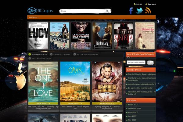 Bicaps theme site design template sample