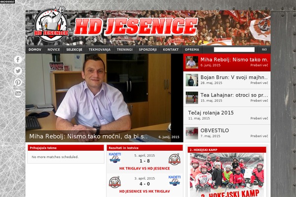 hdjesenice.si site used Footballclub-2.1