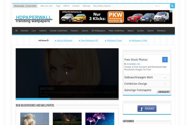 Flash theme site design template sample