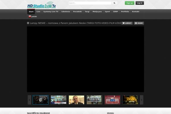 deTube theme site design template sample