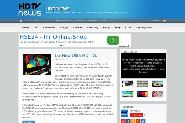 Headlines theme site design template sample
