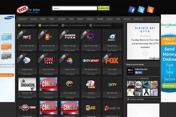 hdtvizle theme websites examples