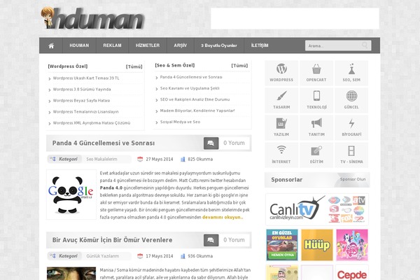 hduman.com site used Safirblog