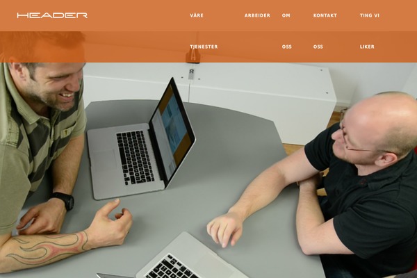 Header theme site design template sample