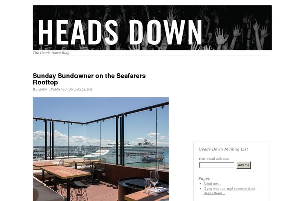 headsdown.org site used Thematic