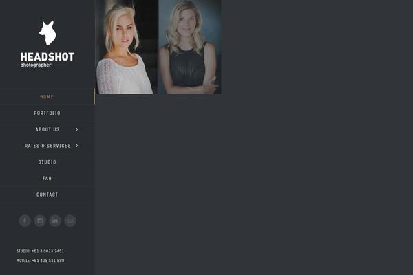 headshotphotographer.com.au site used Galanty
