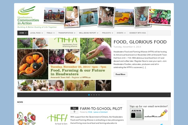 Organic Magazine theme site design template sample