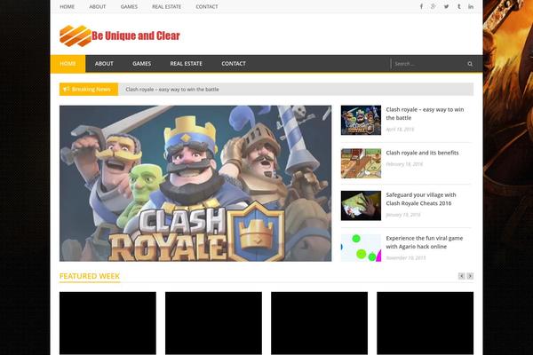 Plain Blog theme site design template sample