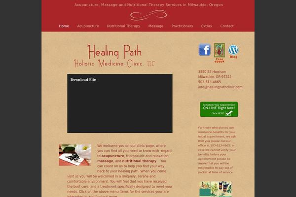 Acupuncture theme site design template sample