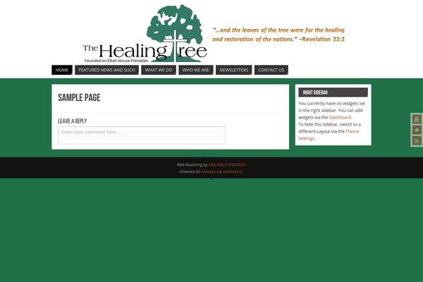 Parabola theme site design template sample