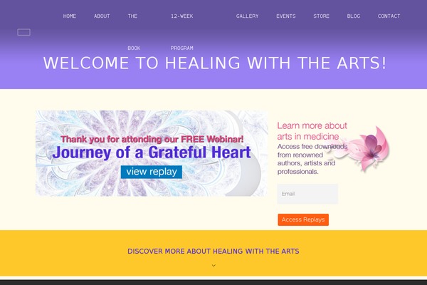healingwiththearts.com site used Central