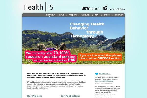 Health theme site design template sample