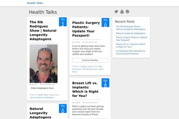 Social Magazine theme site design template sample