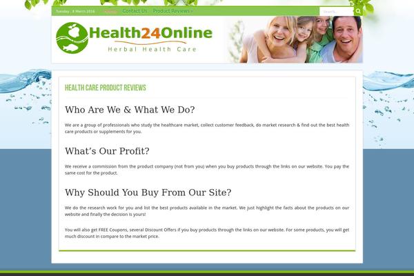 Sahifa theme site design template sample