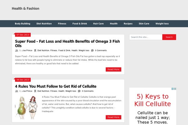 Ribbon theme site design template sample